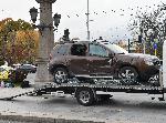 София - катастрофа на Орлов мост - обърнат автомобил