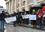 София - Протест на близки на убития Пейо Пеев  - Съдебна палата