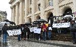София - Протест на близки на убития Пейо Пеев  - Съдебна палата