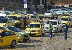 София  - Протест на таксиметрови шофьори - пл. Батенберг