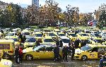 София  - Протест на таксиметрови шофьори - пл. Батенберг