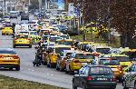 Варна  - Протест на таксиметровите шофьори