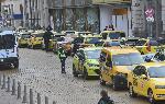 София  - Протест на таксиметрови шофьори - пл. Батенберг