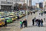 София  - Протест на таксиметрови шофьори - пл. Батенберг