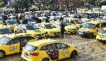 София  - Протест на таксиметрови шофьори - пл. Батенберг