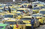 София  - Протест на таксиметрови шофьори - пл. Батенберг