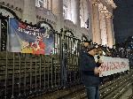 София - Протест - „Bън Πeeвcĸи oт Cъдeбнaтa влacт!“