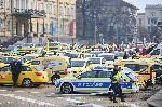 София – Протест на таксиметровите шофьори