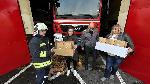 Хасково - Дарение борчета за пожарникарите
