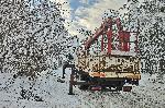 Село Плана, София - снеговалеж - електроснабдяване - ремонти на повреди по трасето