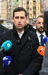 София - Брифинг на общински съветници от ГЕРБ-СДС - пилоните на НДК