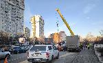 София - Камион с кран - удари пешеходен мост
