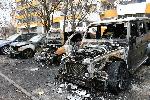 Бургас - изгорели автомобили-умишлен пожар