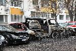 Бургас - изгорели автомобили-умишлен пожар