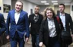 Бургас - Наталия Киселова и министърът на труда и социалната политика Борислав Гуцанов