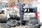 Автомобили горяха край Централна гара в София