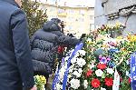 Софияв - ПФК-Левски - поднасяне на цветя пред паметника на Апостола