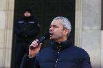 София - Протест на партия Възраждане срещу еврото пред БНБ