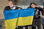 София - Дипломатическо консулство на Русия - Рафаело Казаков - протест за третата годишнина от началото на войната в Украйна