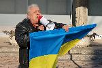 София - Дипломатическо консулство на Русия - Рафаело Казаков - протест за третата годишнина от началото на войната в Украйна