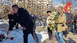София – Поднасяне на цвета пред паметника-костница в столичния квартал „Лозенец“