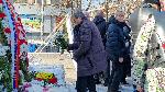 София – Поднасяне на цвета пред паметника-костница в столичния квартал „Лозенец“