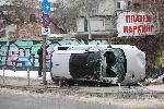 Следите от катастрофата на дрогиран шофьор след гонка с полицейски патрул в  София