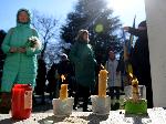 Украинци   се събраха пред паметника на украинския воин в Морската градина