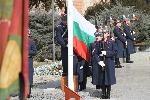 София - Церемония по издигане на националното знаме по случай Трети март на Паметника на Незнайния воин