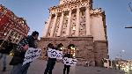 София - Протест пред парламента - срещу членството на България в СЗО