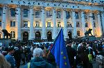 София - Протест и шествие -Съдебна палата - Ларгото пред парламента