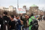 София - София - Протест и шествие -Съдебна палата - Ларгото пред парламента