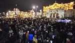 София - Протест и шествие -Съдебна палата - Ларгото пред парламента