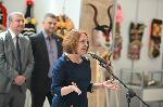 София – изложба на кукерски маски в парламента