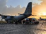 София - военно летище -  линейка посреща пострадали от пожара в Кочани