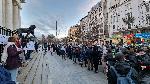 Протест в защита на метеоролозите Румяна и Георги Златанови пред Съдебната палата в София