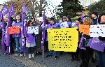 София - Протест на КНСБ пред парламента