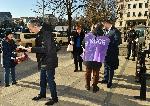 София - Протест на КНСБ пред парламента