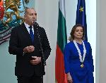 София - президент-посланик на Италия-награждаване с орден Мадарски конник