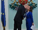 София - президент-посланик на Италия-награждаване с орден Мадарски конник