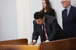 Конституционният съдия Орлин Колев положи клетва, президентът Румен Радев дава изявление