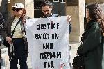 София - протест пред "Миграци"- в защита на Абдулрахман ал Халиди