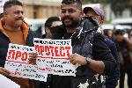София - протест на ресторантьори - затворени заведения на бул.Витоша -площад Ал.Невски