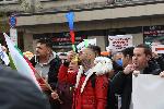 София - протест на ресторантьори - затворени заведения на бул.Витоша -площад Ал.Невски