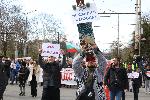 София - протест на ресторантьори - затворени заведения на бул.Витоша -площад Ал.Невски