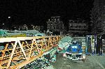 ПОМОРИЕ - Инцидент на пристанището - 50-метров кран съборен от бурния вятър