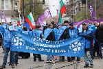 София - Протест на работещите в градския транспорт
