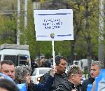 София - Протест на работещите в градския транспорт