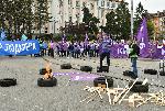 София - Протест на работещите в градския транспорт