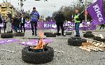 София - Протест на работещите в градския транспорт